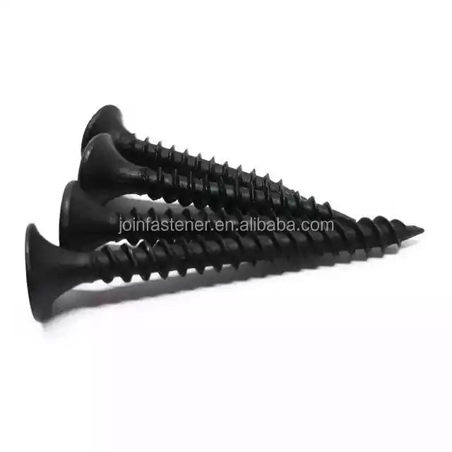Factory Direct Sale Direct Sale Black Self Tapping Phosphating Drywall Screws With Bugle Head Captive Screw