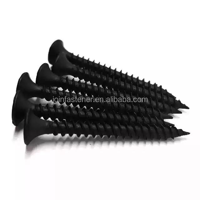Hot Selling black phosphated coarse fine thread bugle head phillips self tapping screw drywall screws