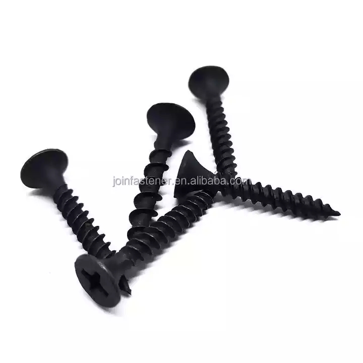 Good Quality Black Self Tapping Phosphating Drywall Screws With Bugle Head Table Screws For Drywall