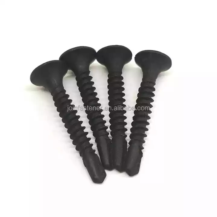 Hot Sale 4.8/ 8.8/ 10.9/ 12.9 Grade Wholesale Black Gray Scale Wallboard Self-tapping Drywall Screws