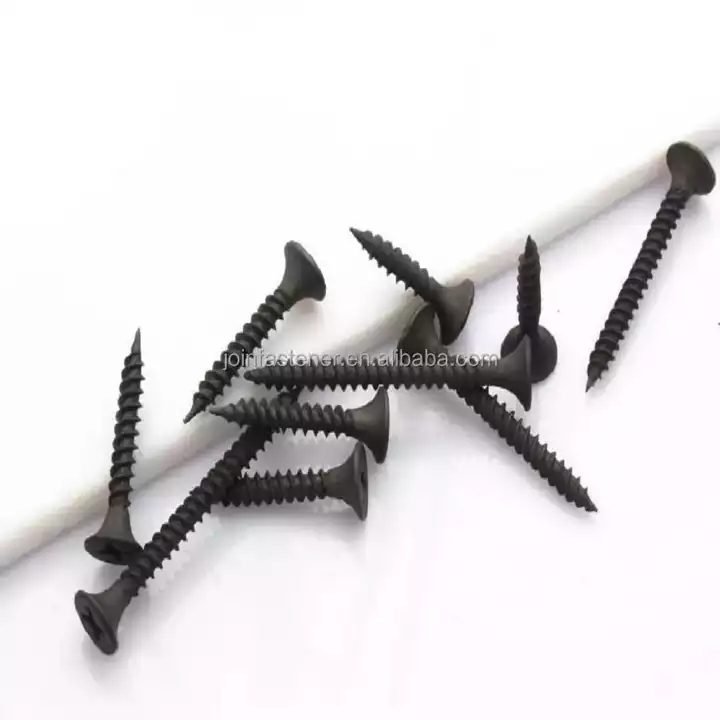 China New Desiqn Quality Phosphorus Black Coarse Drywall Nails Screw High Quality Drywall Screw