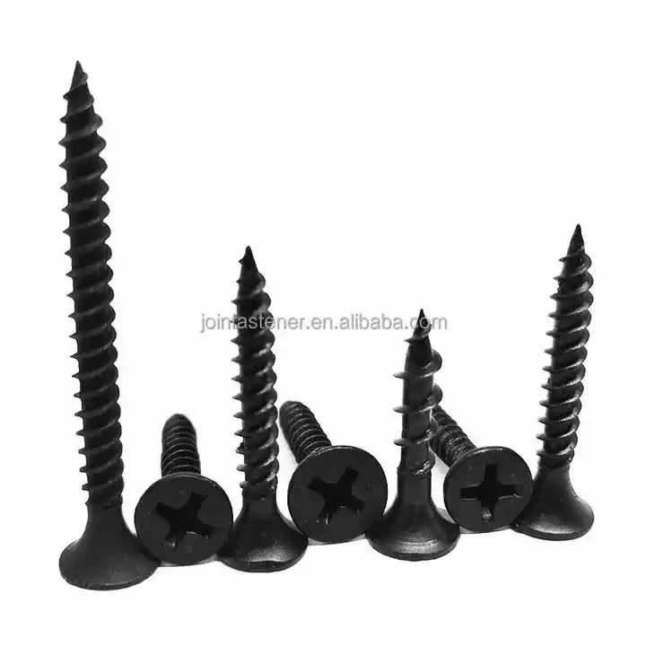 Recommend Black Self Tapping Phosphating Drywall Screws With Bugle Head Captive Screw